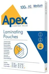 Laminēšanas plēve APEX 100gab Glossy A3 Medium