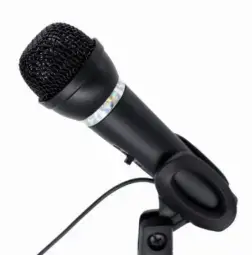 Gembird Condenser with desk-stand Black