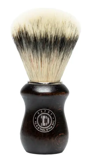 Depot, Accessories No. 731 Luxury, Wooden, Face Shaving Brush, Brown