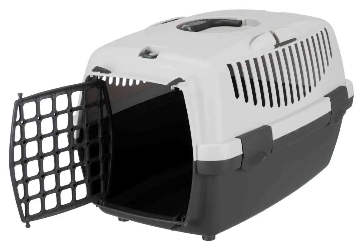 Transportēšanas bokss dzīvniekiem: Trixie Transport box 32*31*48cm, light grey|dark grey (up to 6kg)
