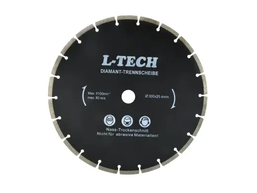 Segmenteeritud teemantketas 300x8x25,4mm