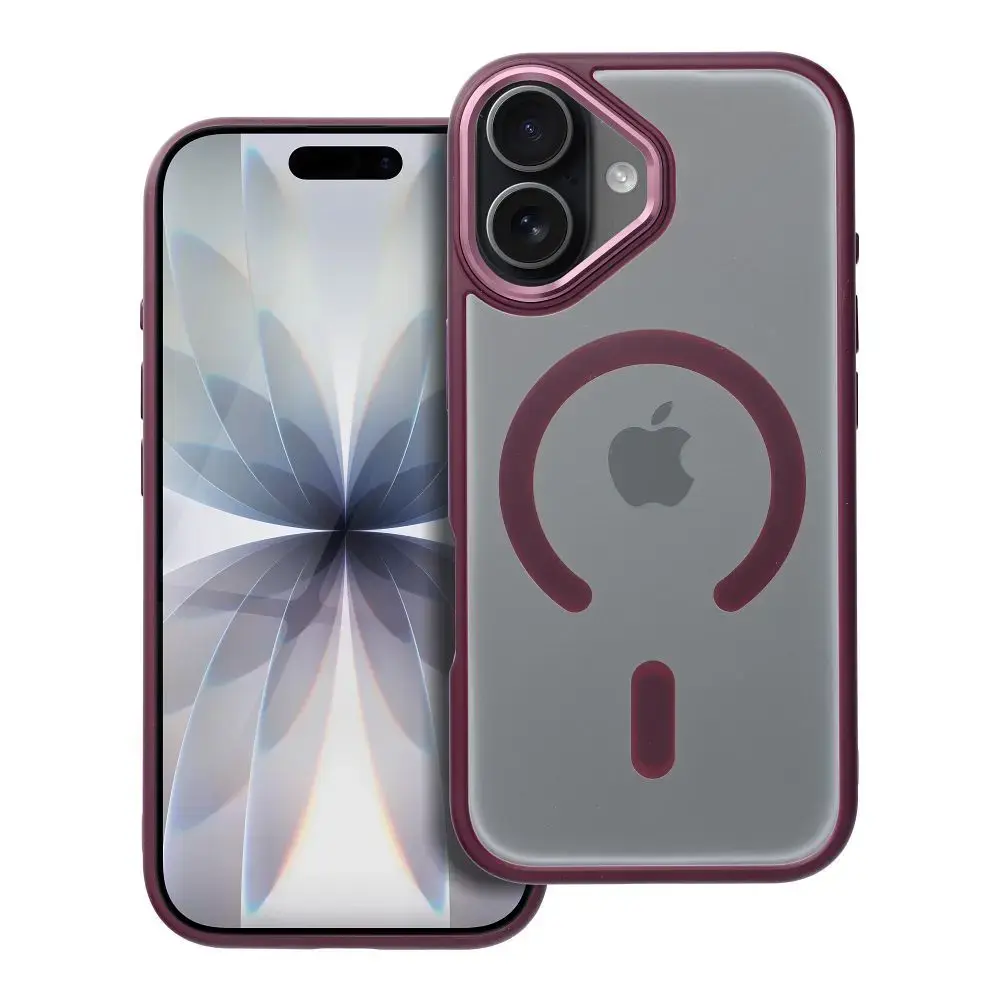 MATTE MAG COVER maciņš ar MagSafe atbalstu telefonam iPhone 17 sarkans