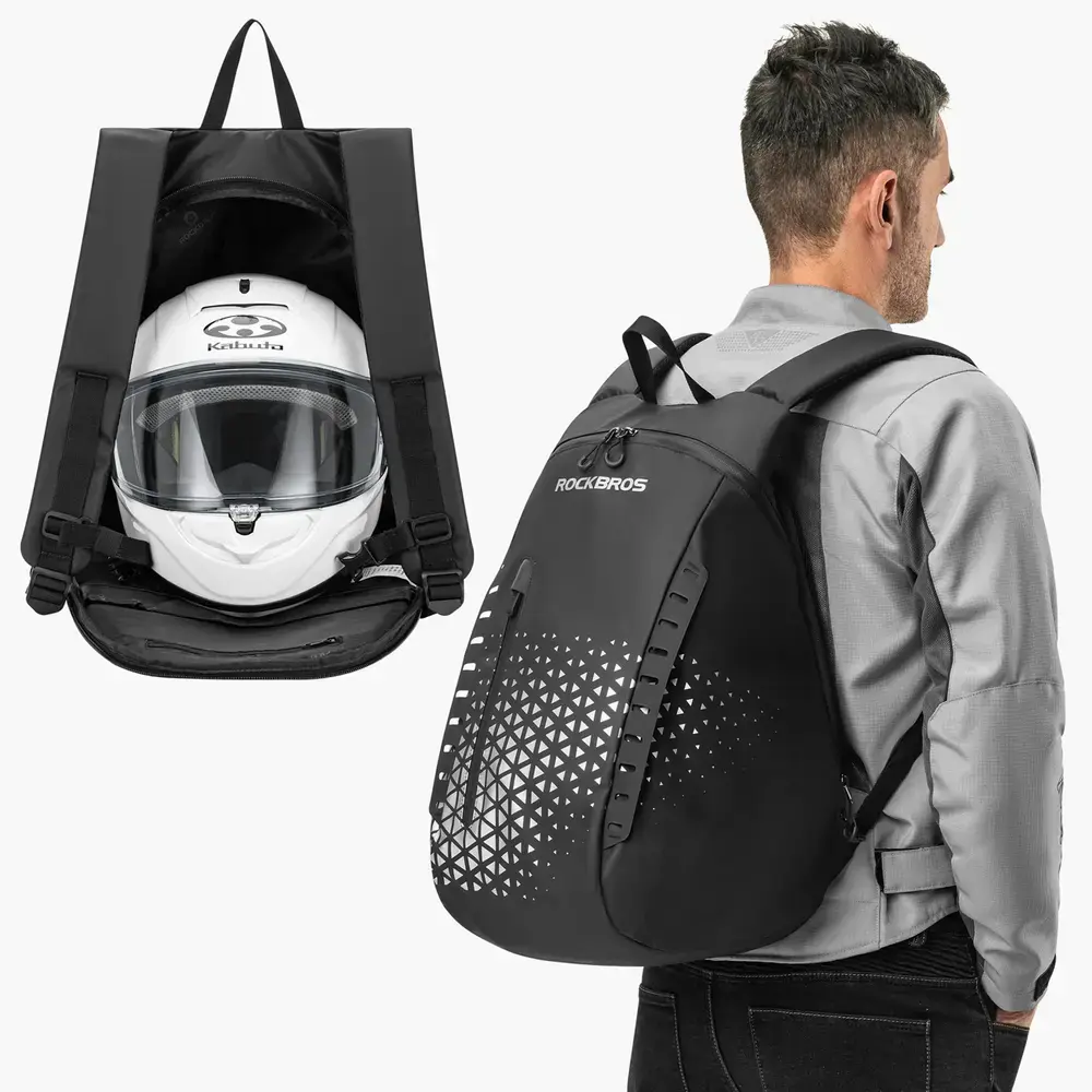 Plecak Rockbros H36 z uchwytem na kask 14,5 l - czarny
