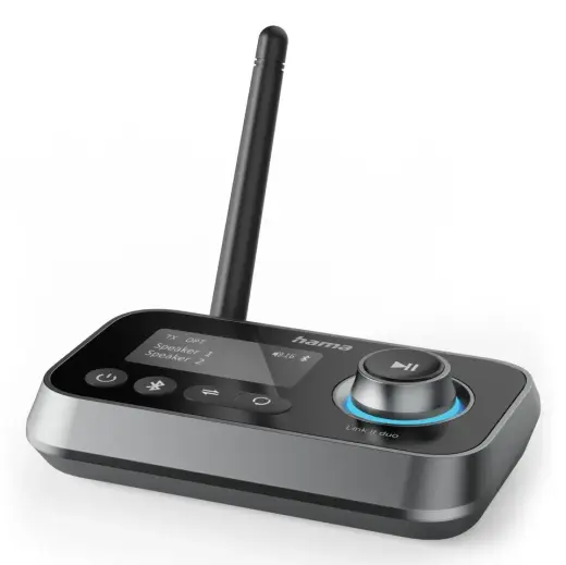Hama Link.it duo 00205322 Bluetooth raidītājs/uztvērējs melns