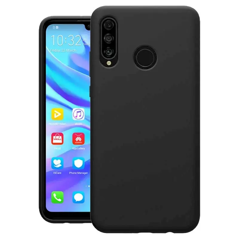 Fusion Soft Matte Back Case Silicone Case For Huawei P20 Lite Black