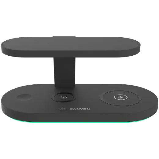CANYON wireless charger WS-501 15W 5in1 UV Black