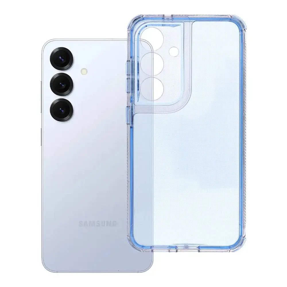 MATRIX CLEAR Case for SAMSUNG S25 blue