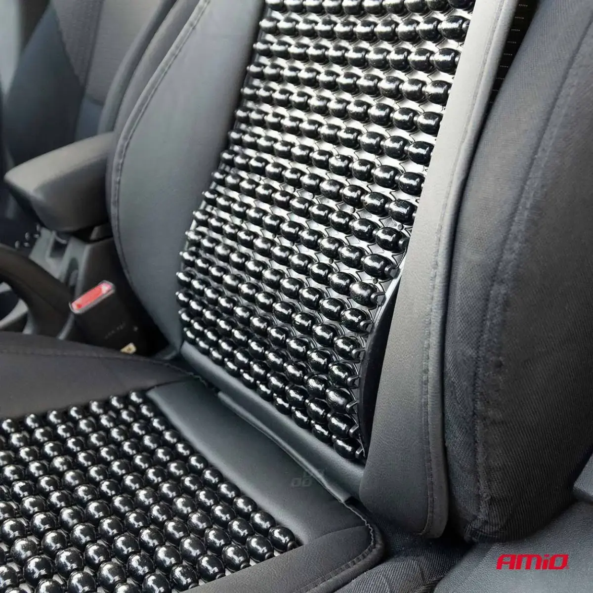 Seat mat with lumbar support and headrest AMIO-03649