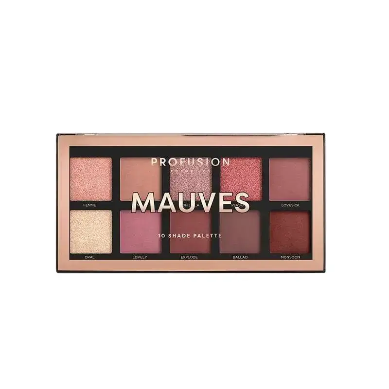 Profusion Cosmetics, Profusion, Eyeshadow Palette, Mauves, 10 Shades, 103 g
