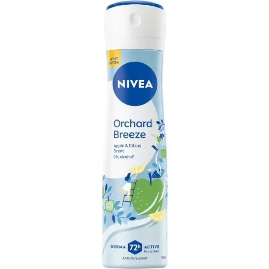 NIVEA, Deodorante, - Orchard Breeze Antiperspirant Spray (Anti-Perspirant) 150 Ml (Getto Vaporizzato, 150ml)
