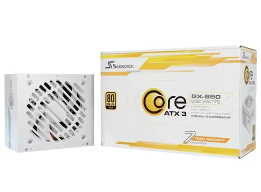 Seasonic PC power supply unit Core GX-850 V2 / SRP-CGX851-A5A32SF-W White