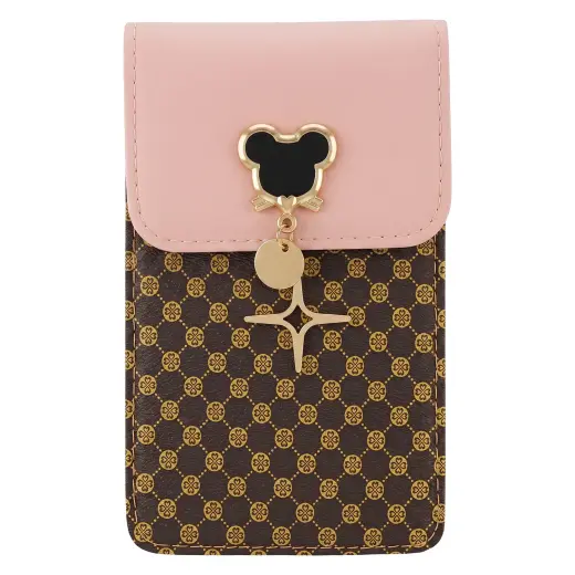 PHONE BAG MOUSE 19*12*2 CM PINK