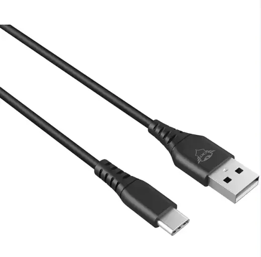 Trust GXT 226 PS5 datu pārsūtīšanas un uzlādes kabelis | USB-A uz USB-C | 3m | melns