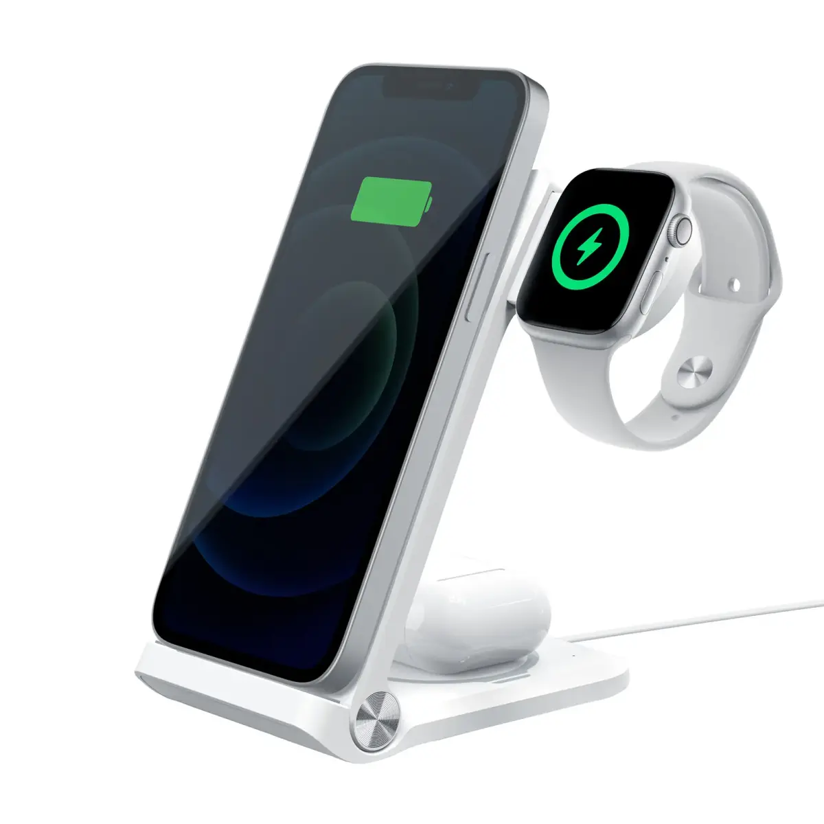 Nillkin PowerTrio 3-in-1 juhtmevaba laadija | Qi | valge