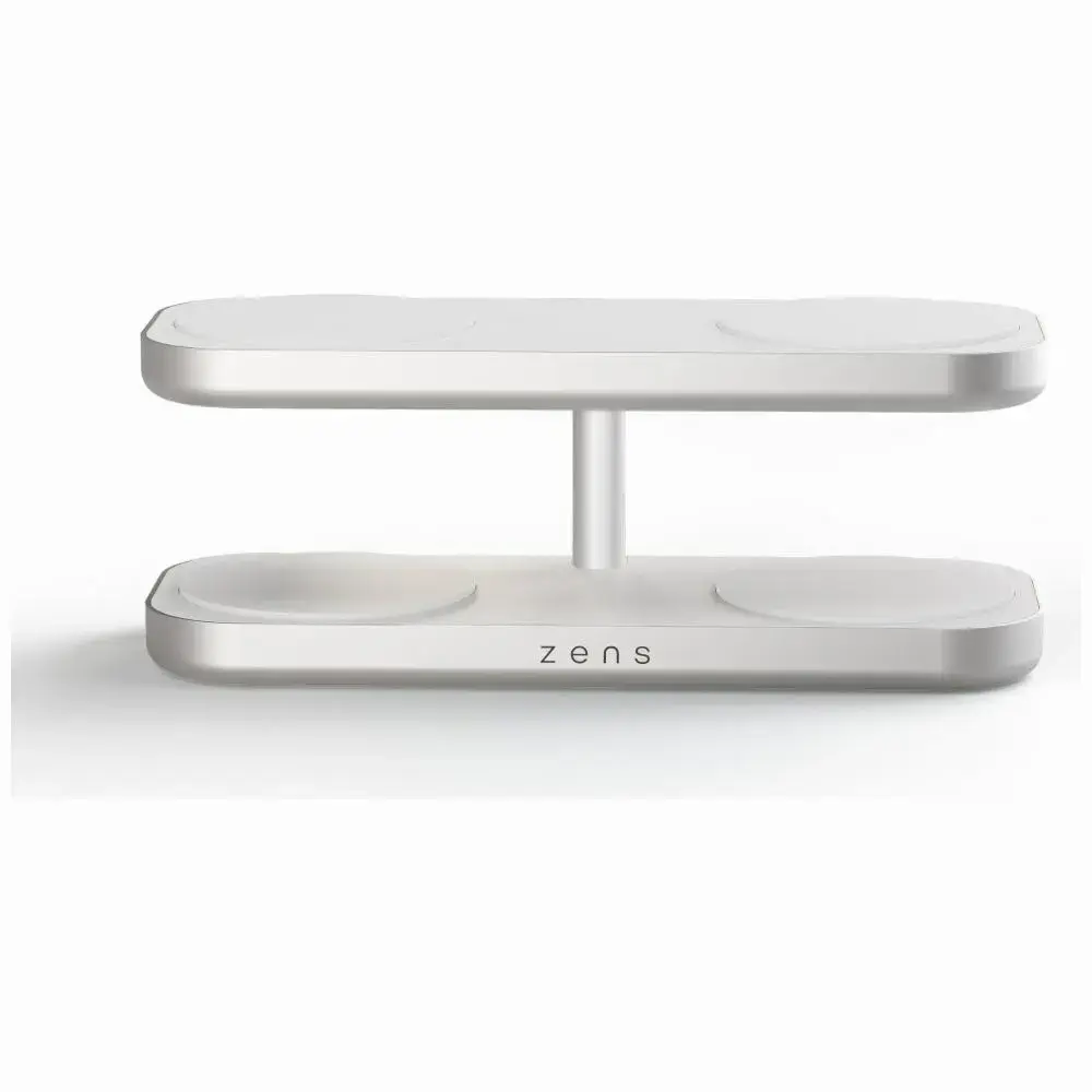 Zens Quattro Pro 4-in-1 bezvadu lādētājs | Qi 2 | Saderīgs ar MagSafe | melns