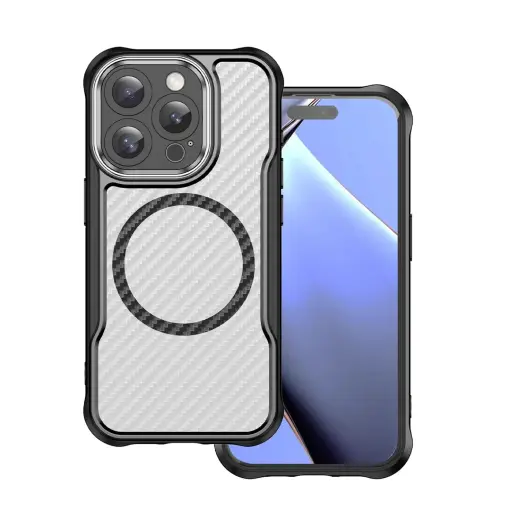 Defender Carbon Mag case for iPhone 16 Pro Max 6,9" black