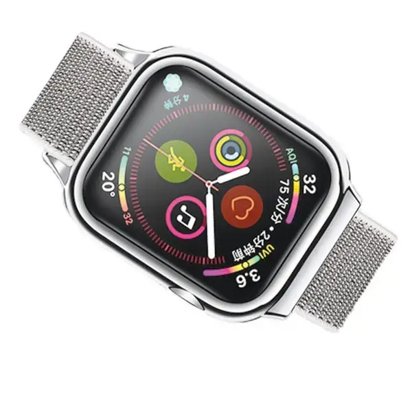 USAMS viedpulksteņa siksniņa priekš Apple Watch 4/5/6/7/SE (40/41 mm) | neilons | pelēka