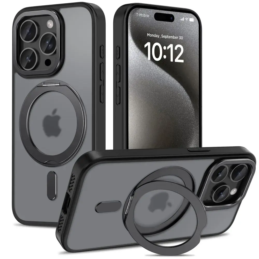 TECH-PROTECT MAGSAFE MAGRING IPHONE 15 PRO MATĒTS MELNS