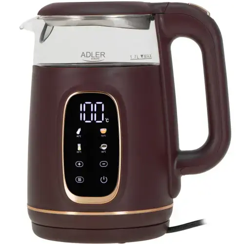 Adler AD 1305BU Elektriskā tējkanna ar temperatūras kontroli 1.7L 2200W