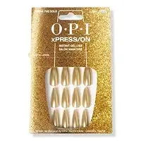 Opi Xpress-on Artificial Nails Nail Art Break the Gold 30 Units