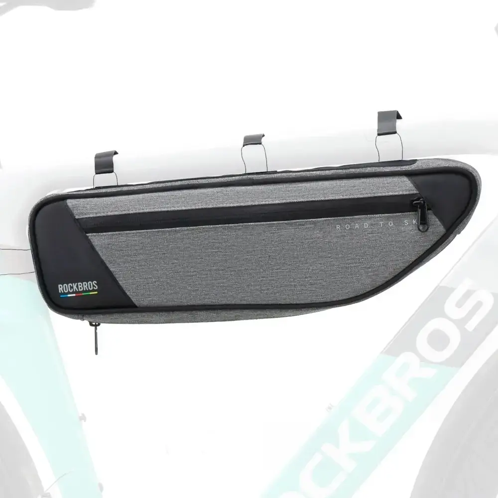 Torba pod ramę 2L Rockbros TL003 ROAD TO SKY wodoodporna – szara