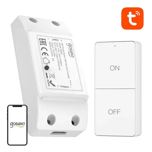 Gosund SW20 10A WiFi Smart Switch + Remote Control, Tuya