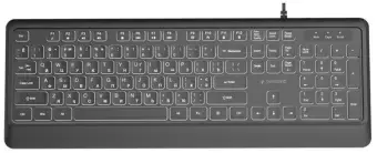Klaviatūra Gembird Slim Backlight USB-A+C RU