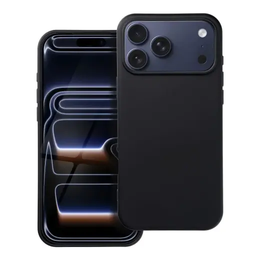 Silicone phone case for iPhone 17 Pro Max black