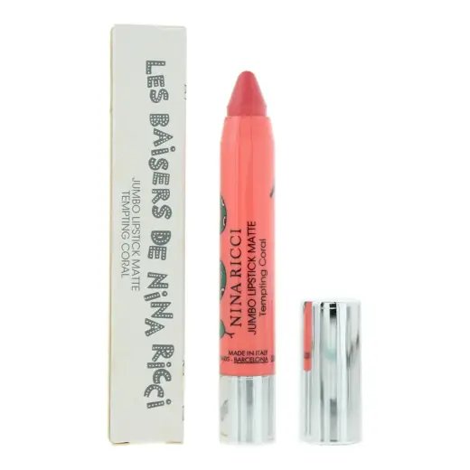 Nina Ricci, Jumbo, Matte, Cream Lipstick, Tempting Coral, 2.5 g