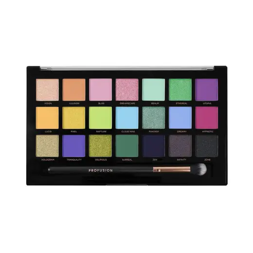 Profusion Cosmetics, Dreamy, Eyeshadow Palette, 21 Shades, 245 g