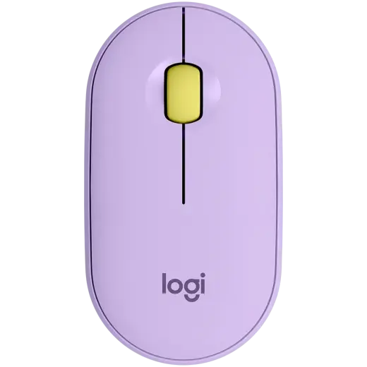 LOGITECH M350 Pebble Bluetooth Mouse - LAVENDER LEMONADE