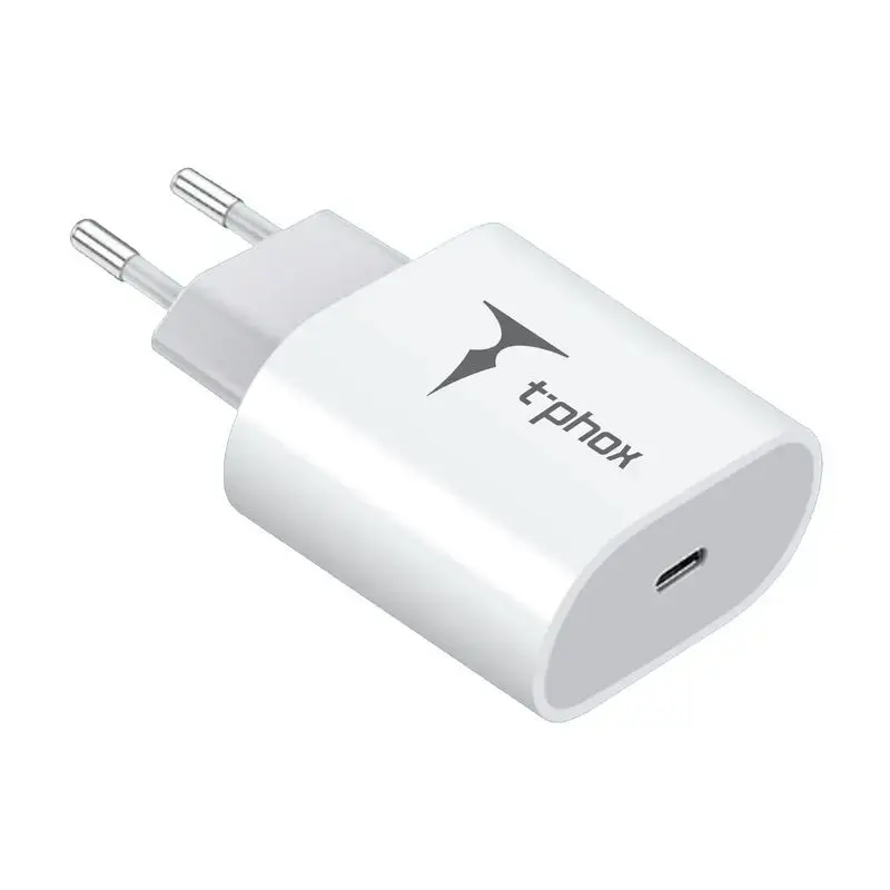 T-Phox iSpeed tīkla lādētājs | 20W | USB-C | balts