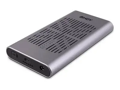 Lindy - storage enclosure - clone function - M.2 NVMe Card | PCIe (NVMe) - USB 3.2 (Gen 2x2)
