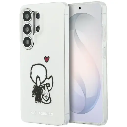 Karl Lagerfeld IML Karl&Choupette чехол с поддержкой MagSafe для телефона Samsung Galaxy S26 Ultra (S948) прозрачный