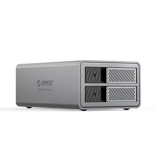 Orico 9828RU3 2 Big DAS Solution ProRAID Disk Array for 2 2.5"/3.5" SATA HDD/SSD Drives with RAID Controller - Gray