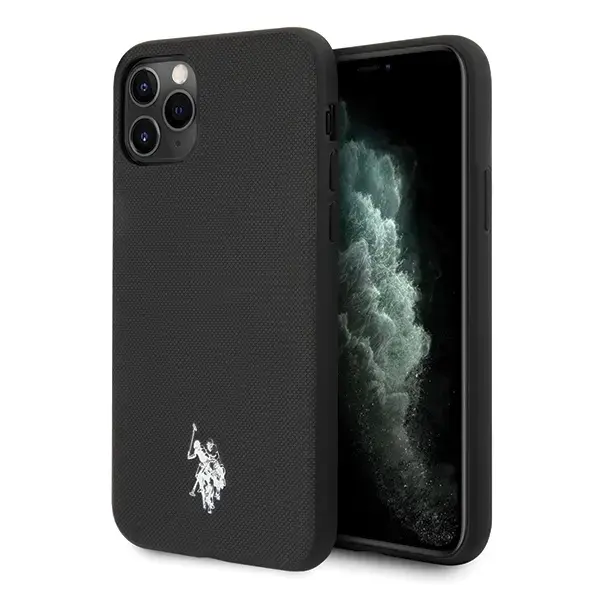 U.S Polo USHCN58PUBK Wrapped Cover For Apple iPhone 11 Pro Black