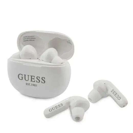 Guess Headphones Bluetooth GUTWS1CWHTWS + Docking Station white
