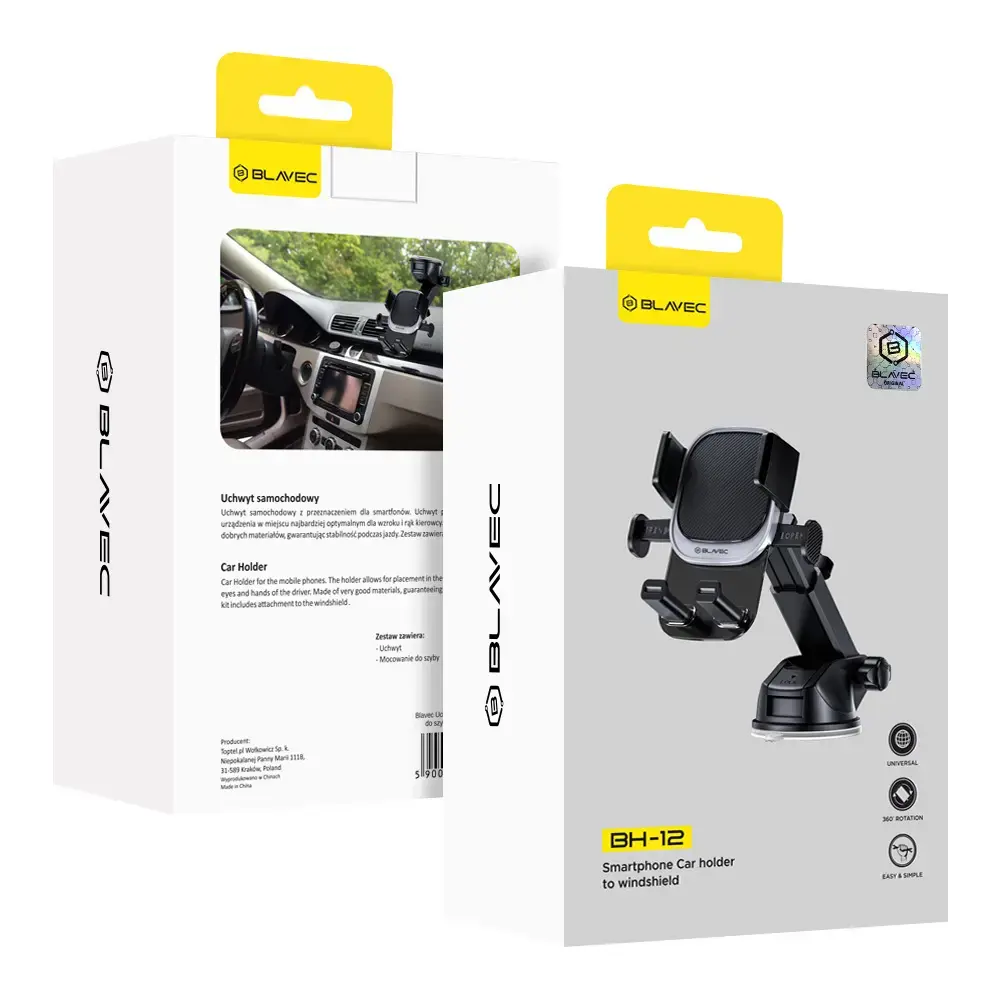 Blavec Car holder BH-12 to windshield (BH12-WSB) black