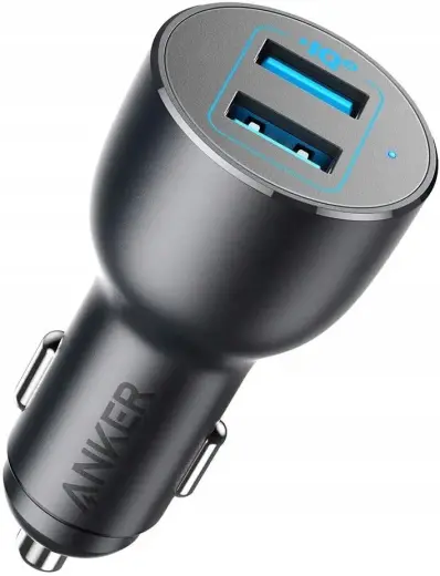 Anker PowerDrive III car charger | 36W | USB-A, USB-C | black