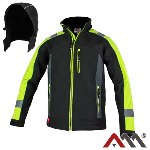 Jaka Classwork Softshell melna/dzelt. XL