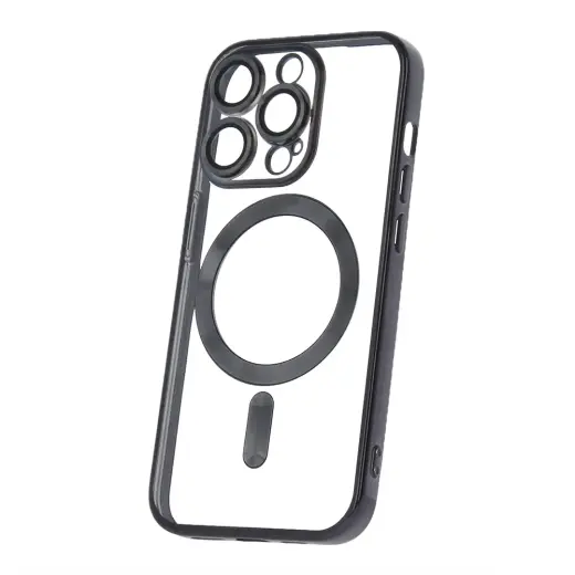 Color Chrome Mag phone case with MagSafe support for iPhone 14 Pro black