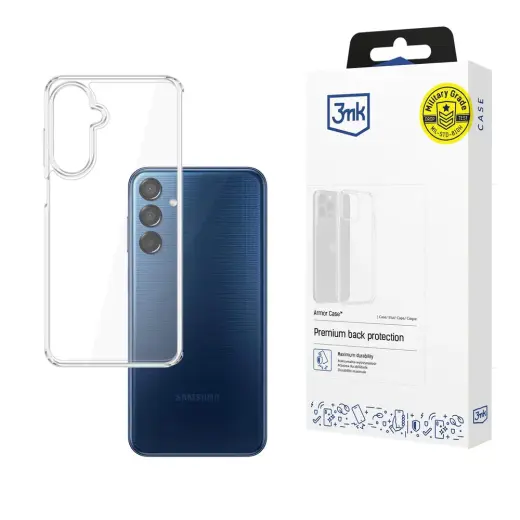 3mk Armor phone case for Samsung Galaxy M15 5G (M156) transparent