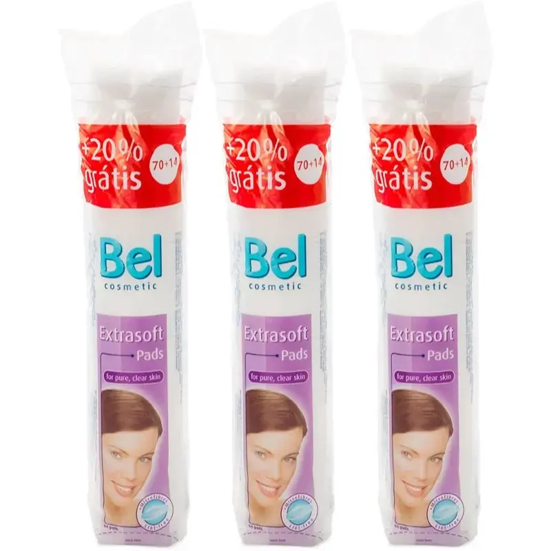 Bel Cosmetic 3 X 84 Round Makeup Remover Pads Set