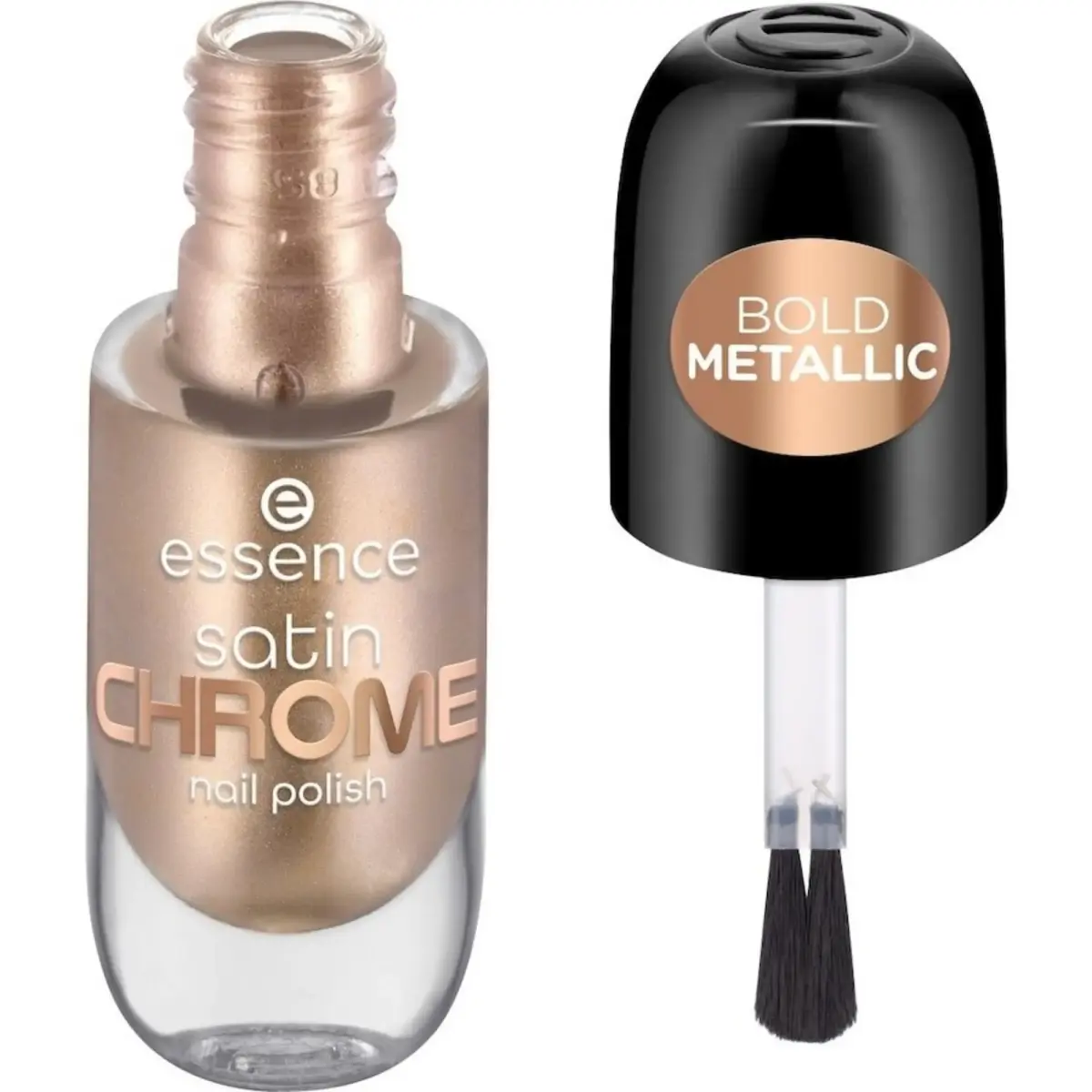 Essence, Satin Chrome, Vegan, Satin, Nail Polish, 01, Robotic, 8 ml