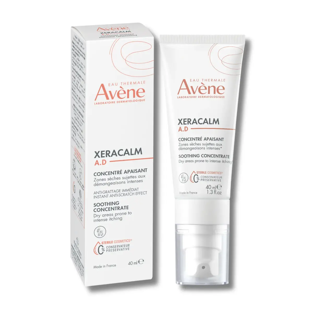 Avene, XeraCalm A.D, Anti-Scratching & Soothing, Concentrate, 40 ml