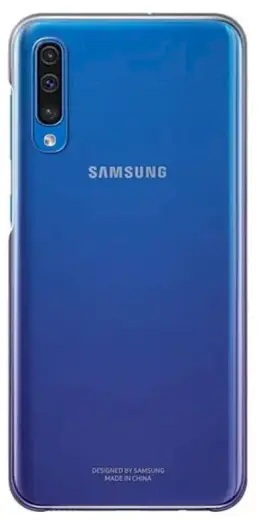 Samsung EF-AA505CVEGWW Gradation Cover Оригинальный чехол для Samsung A505 | A307 | A507 Galaxy A50 | A30s |A50s Прозрачный - Фиолетовый