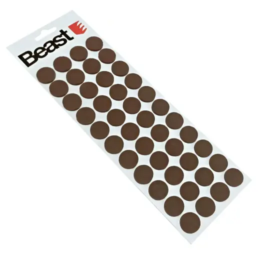 Furniture felt pad round 22x3mm brown 44pcs.