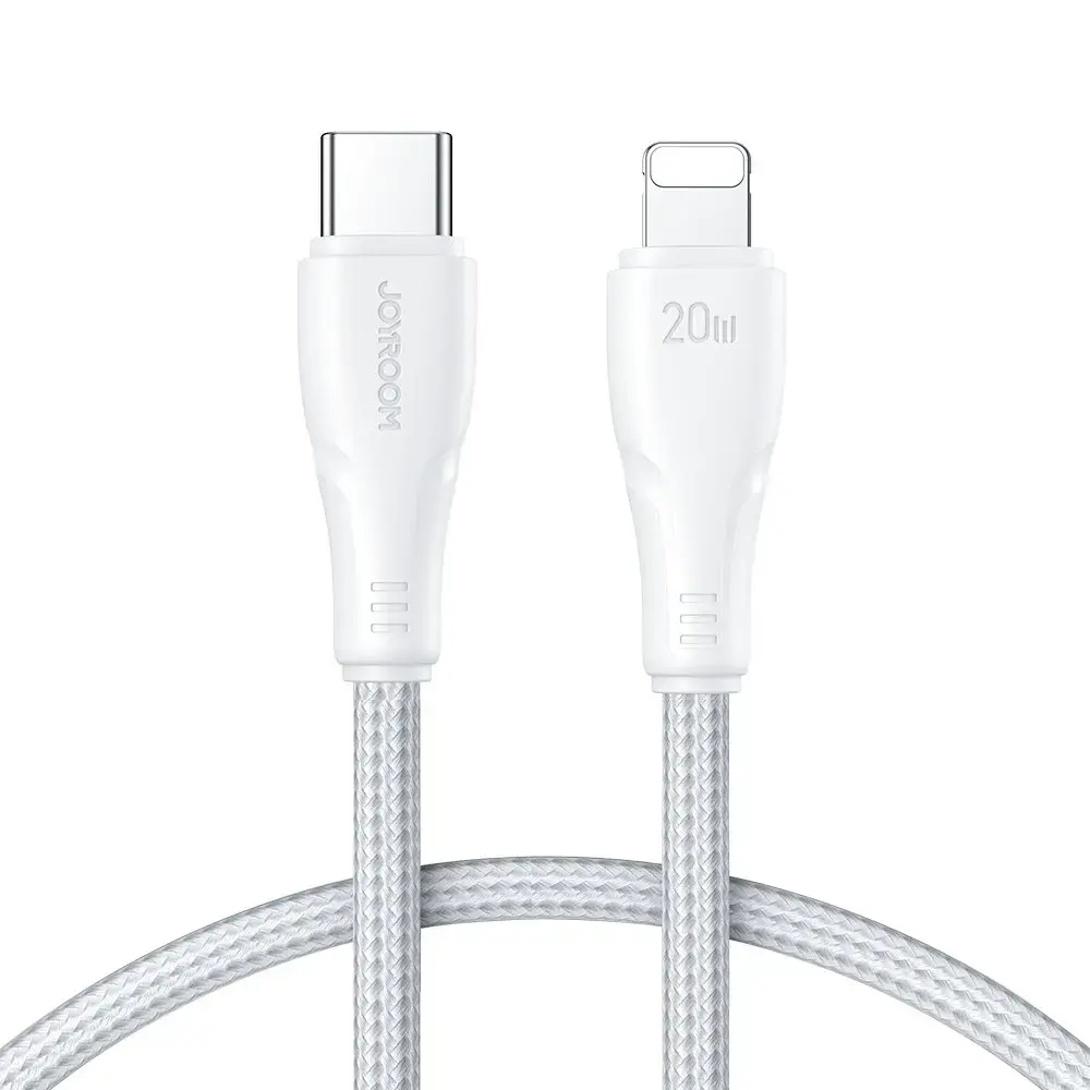 Joyroom USB C - Lightning 20W Surpass Series cable for fast charging and data transfer 1.2 m white (S-CL020A11)