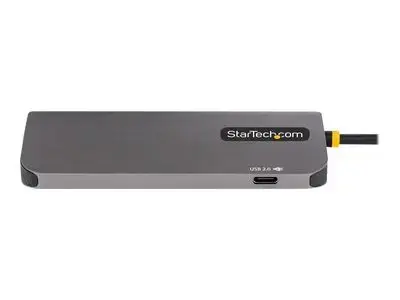 StarTech.com USB C Multiport Adapter, 4K 60Hz HDMI Video, 3-Port 5Gbps USB-A 3.2 Hub, 100W Power Delivery Passthrough, GbE, USB Type-C Mini Travel Dock with Charging, 12in|30cm Cable - USB C Laptop Docking Station (127B-USBC-MULTIPORT) - docking station -