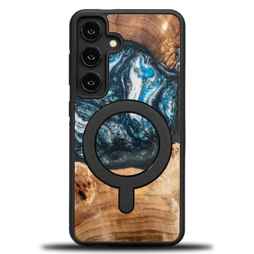 Bewood Unique case for Samsung Galaxy S24 Planets Pluto with MagSafe